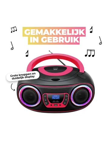 TDB212PINK DAB+/FM Radio Boombox