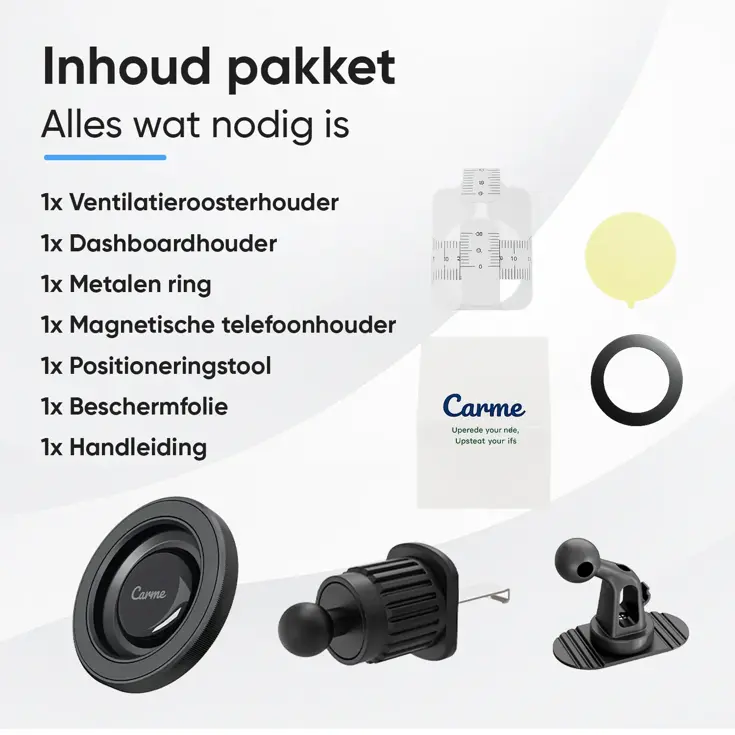 MagSafe Telefoonhouder Auto - Zwart