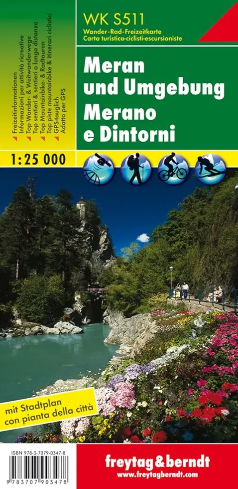 Wandelkaart WKS511 Meran und Umgebung