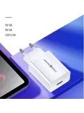 USB-A/USB-C Oplader - 1m - Zwart