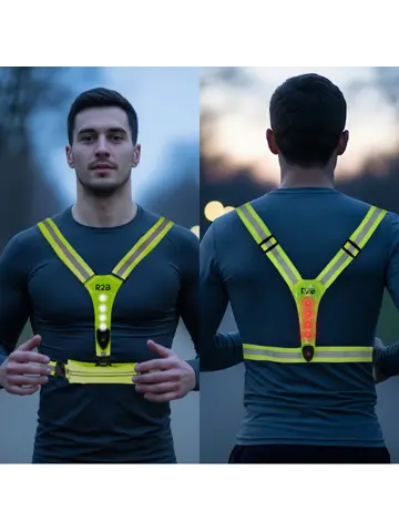 Hardloopvest met Opbergvak oplaadbaar