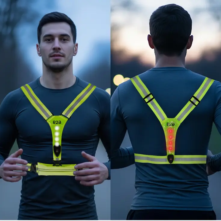 Hardloopvest met Opbergvak - Verlichting