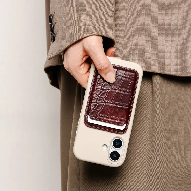 Croco Pashouder met MagSafe