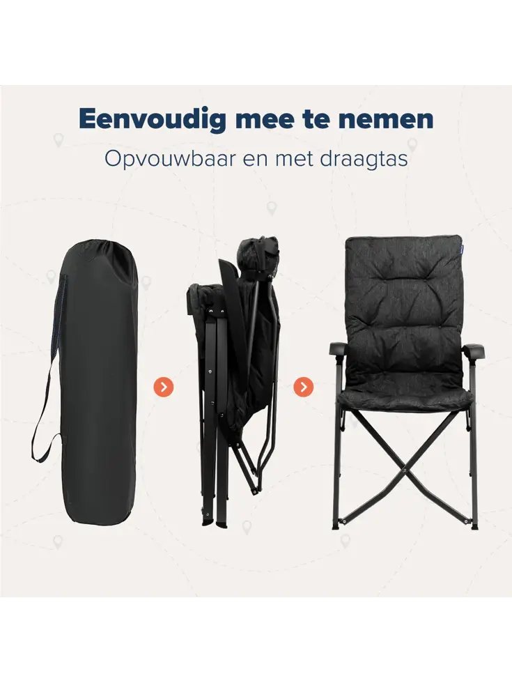 Campingstoel Luxe Duo – Draagtas