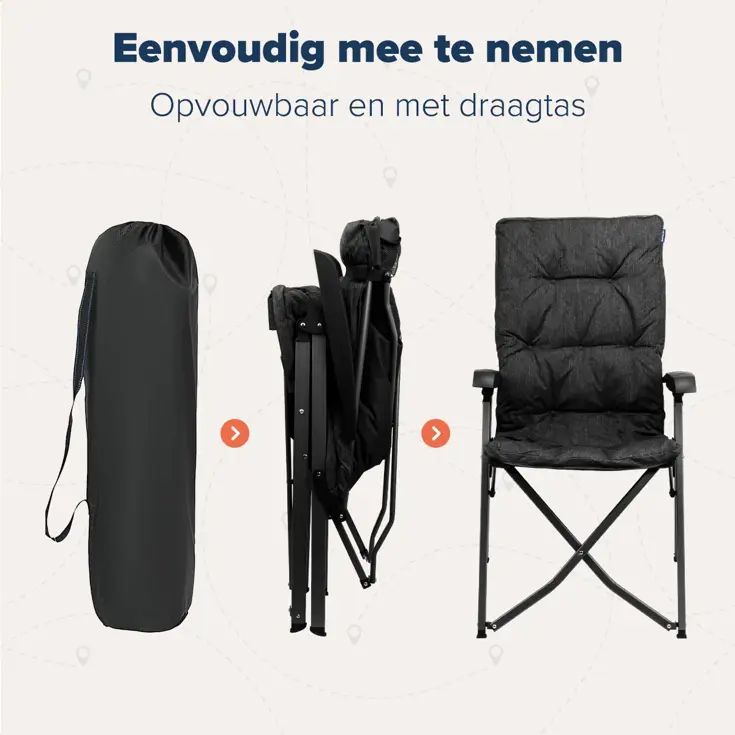 Campingstoel Luxe Duo – Draagtas