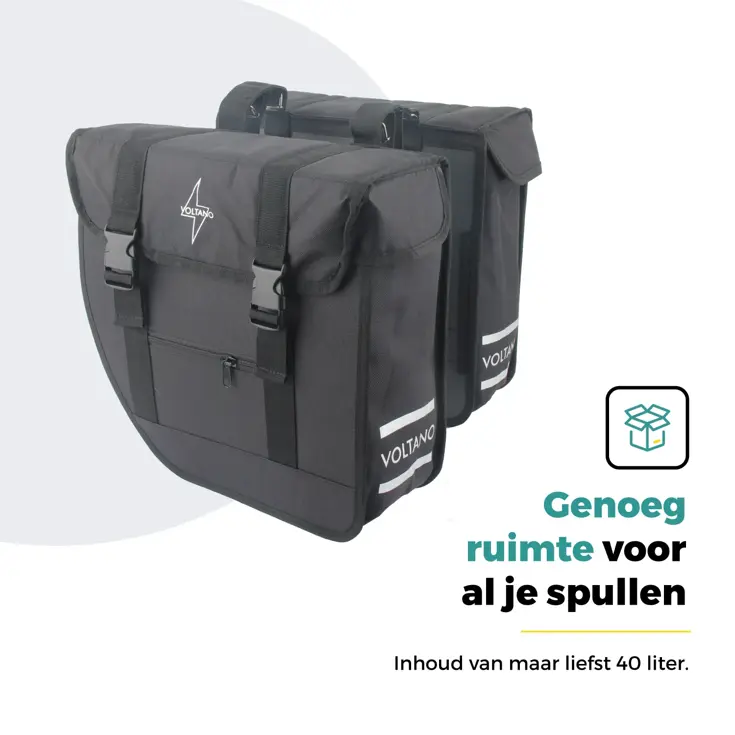Voltano Dubbele Fietstas 40 L Urban Flow XL