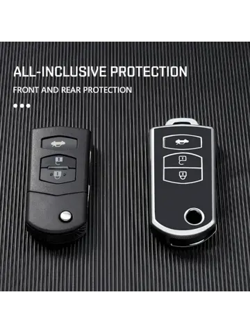 TPU Sleutelhoesje voor Mazda zwart C3