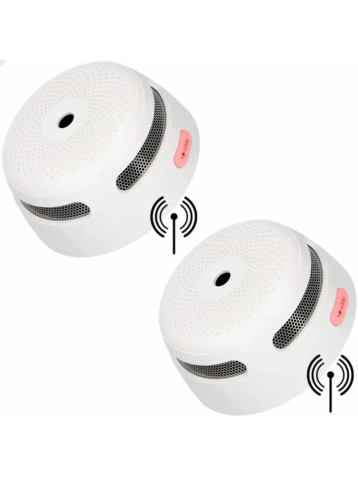 XS01-W Draadloos koppelbare rookmelder 2-pack