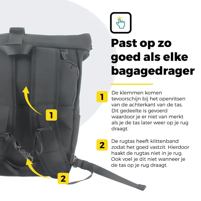 Voltano Luxe E-bike Rolltop Fietstas