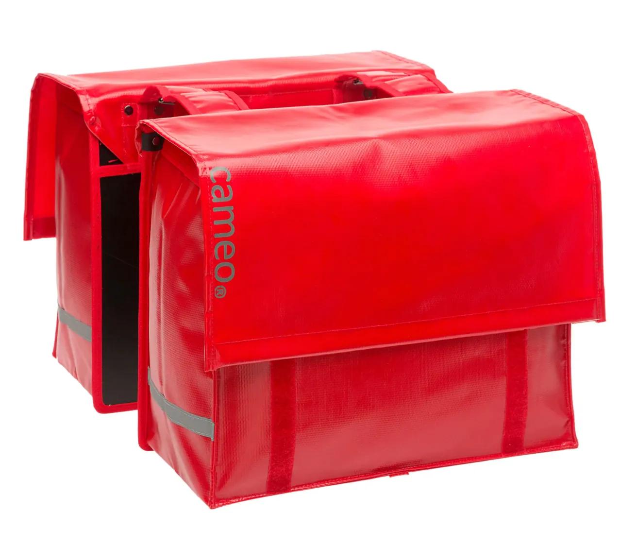 Cameo  fietstas dubbel  bisonyl rood 46L  Rood main product image