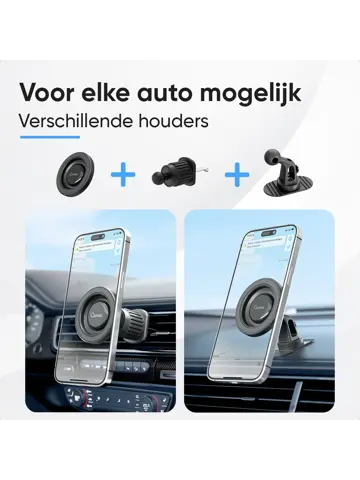 MagSafe Telefoonhouder Auto - Zwart