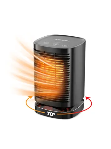 Elektrische Kachel  Zwart- 950W - Ventilatorkachel