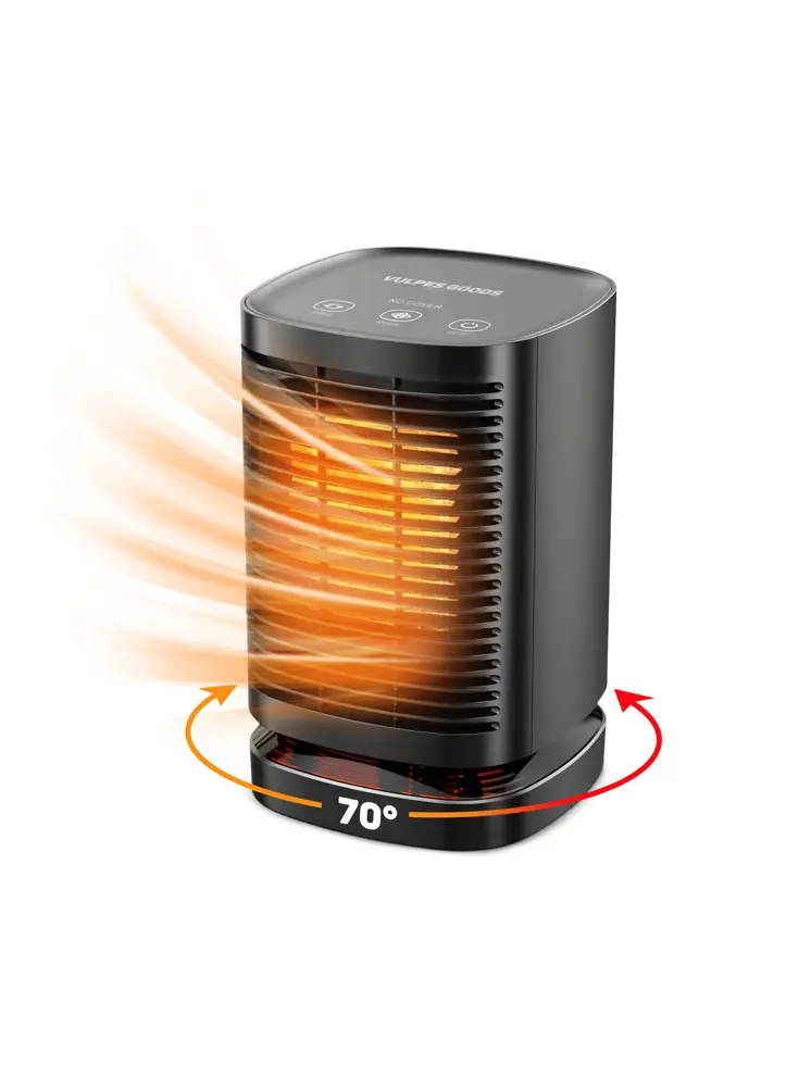 Elektrische Kachel  Zwart- 950W - Ventilatorkachel