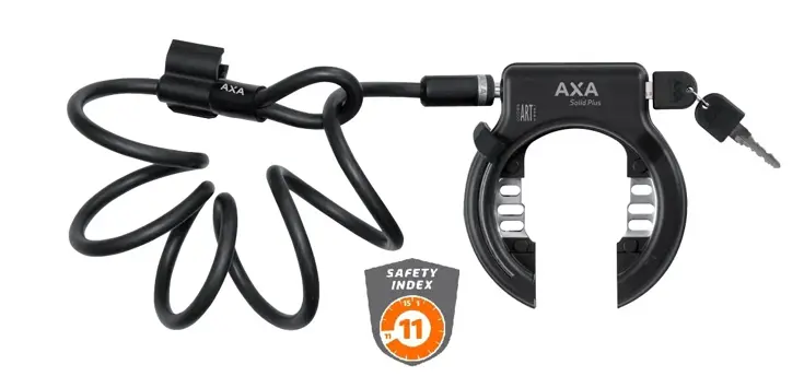 Slot Axa ringslot solid+newton kabel set