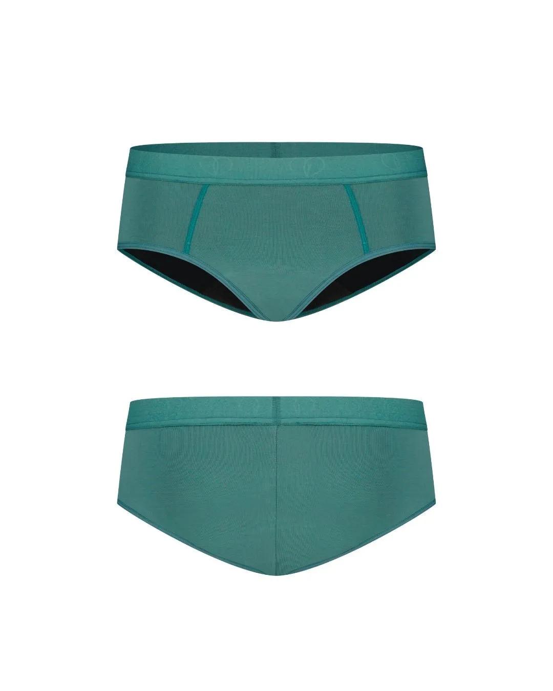 Moodies Undies  Menstruatie ondergoed  Hipster  Groen