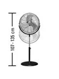 Trotec Statiefventilator TVM 18S zwart - 3 standen