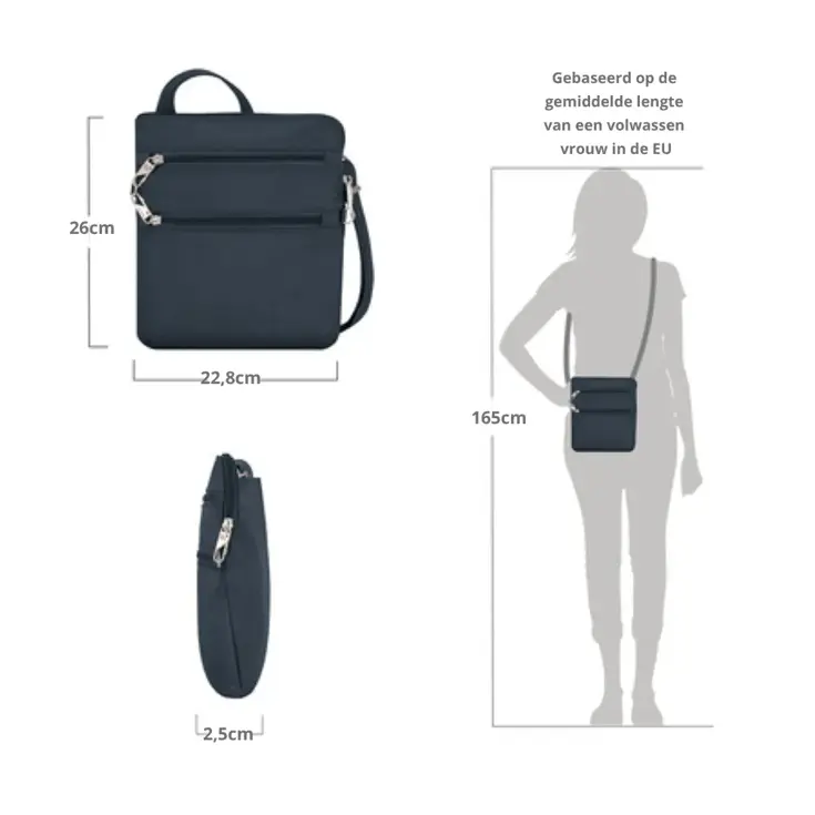 Classic Anti-diefstal Slanke Crossbody