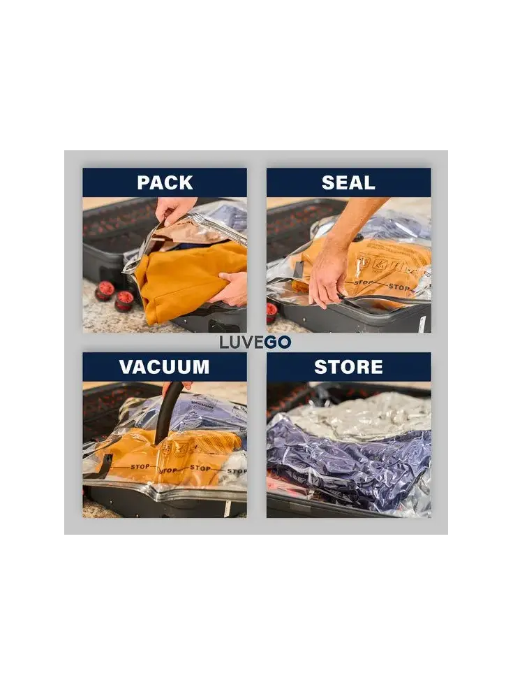 Luvego - Vacuümzakken voor Kleding - 10-Pack