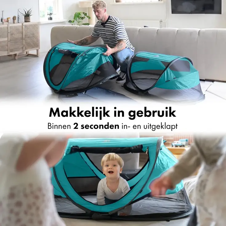 Peuter luxe campingbedje - Zelfopblaasbare matras