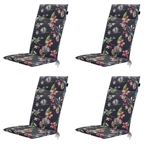 Cato - Tuinstoelkussen Hoge Rug - Set van 4