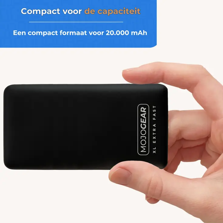 Extra Fast Powerbank 20.000 mAh – 3 poorten
