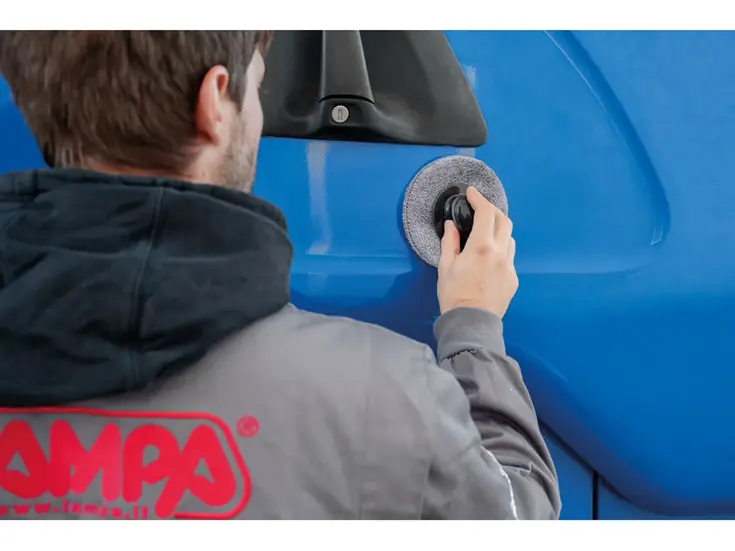 Grip met 3 verwisselbare microvezel wax pads