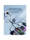 4-in-1 Multikabel - Zwart - Joyroom