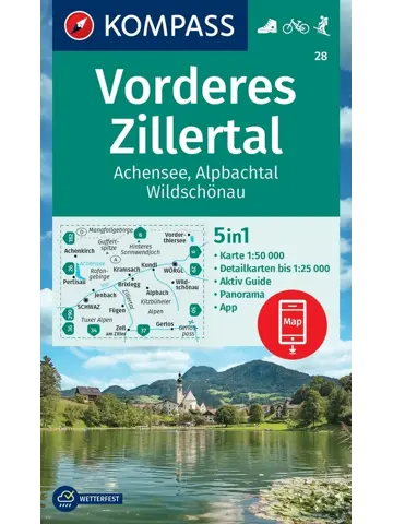 Wandelkaart WK28 Vorderes Zillertal