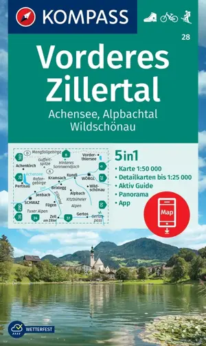 Wandelkaart WK28 Vorderes Zillertal