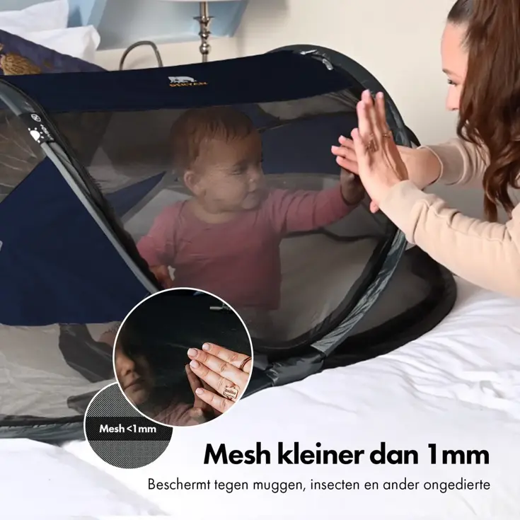 Baby luxe campingbedje - Zelfopblaasbare matras