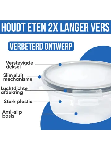 Vershoudbakjes Plastic - 18 Delig