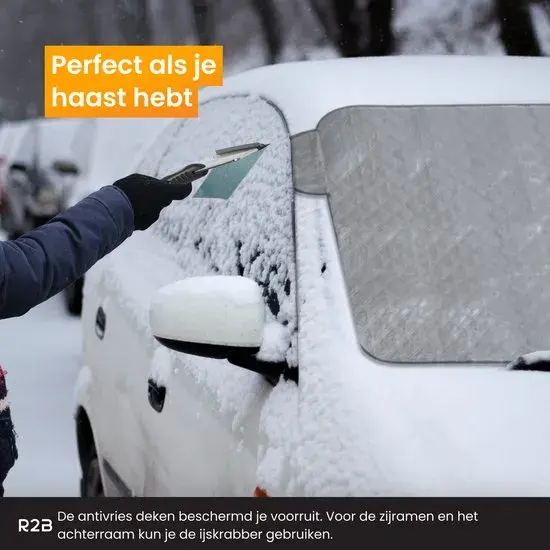 R2B Luxe IJskrabber auto & Anti-Vries Deken