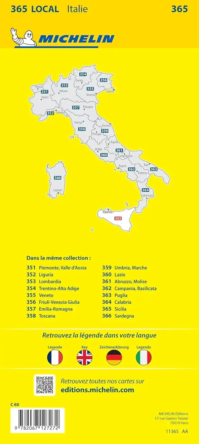 Wegenkaart Local 365 Sicilië