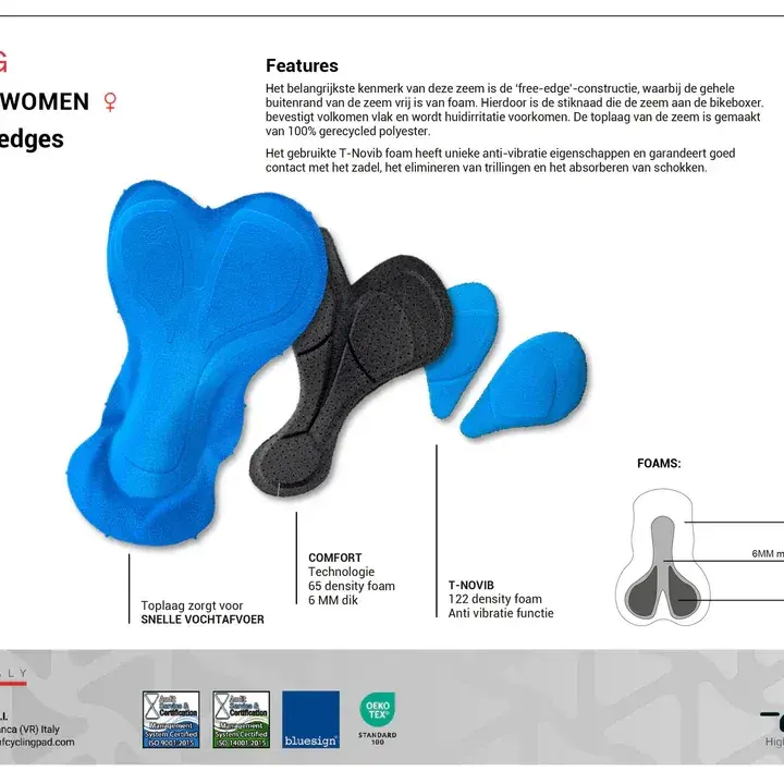 bikeboxer dames Endurance Zwart