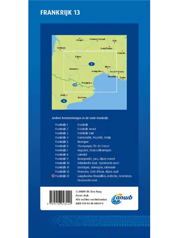 ANWB Wegenkaart Languedoc-Roussillon
