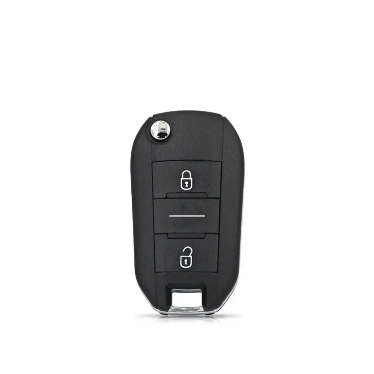 Klapsleutelbehuizing 2 knops voor Citroen/Peugeot