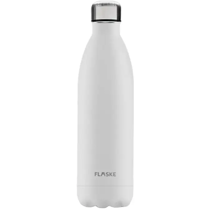 FLASKE 1 liter  RVS Drinkfles