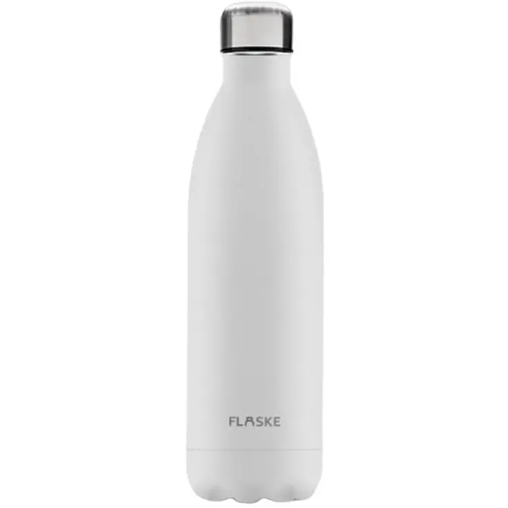 FLASKE 1 liter  RVS Drinkfles