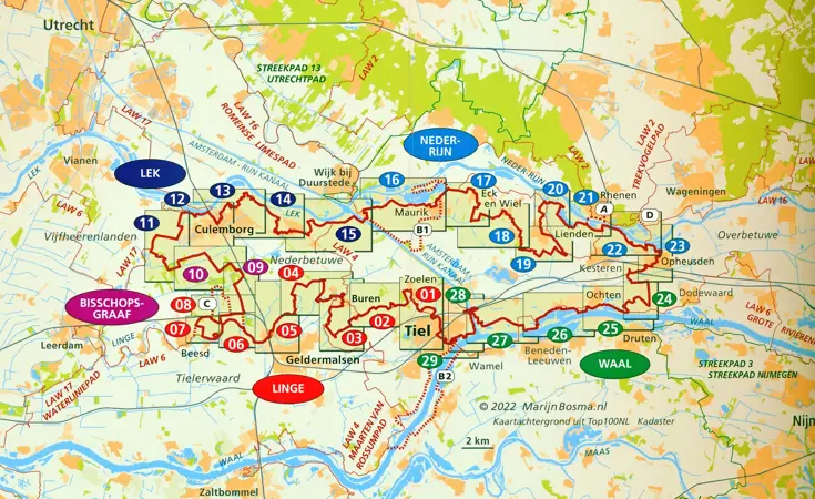 Wandelgids Streekpad 21 Betuwepad