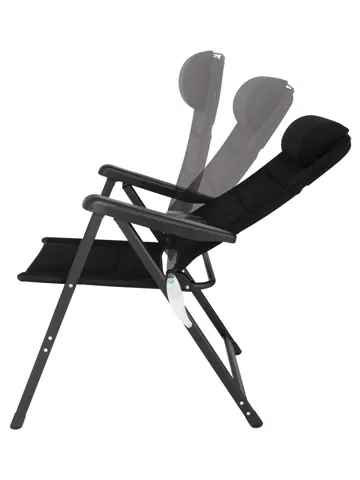 Eurotrail Campingstoel Chateau - Zwart