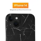 R2B iPhone 14 Hoesje Marmer + Screenprotector