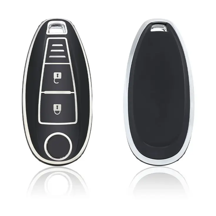 TPU Sleutelhoesje voor Suzuki zwart A3A