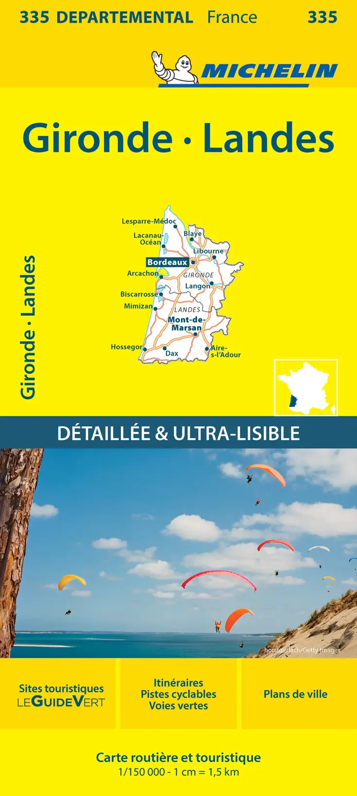 Wegenkaart Local 335 Gironde Landes