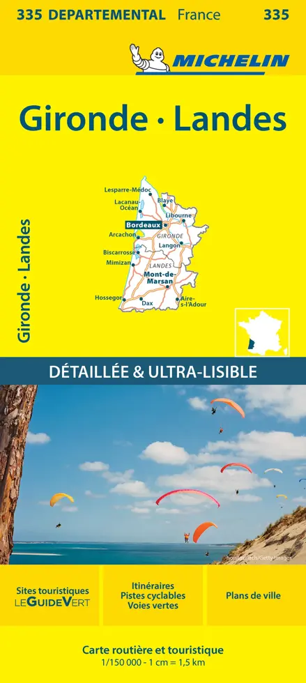Wegenkaart Local 335 Gironde Landes