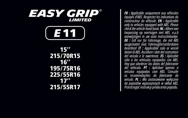 Sneeuwkettingen - Easy Grip- EG-E11