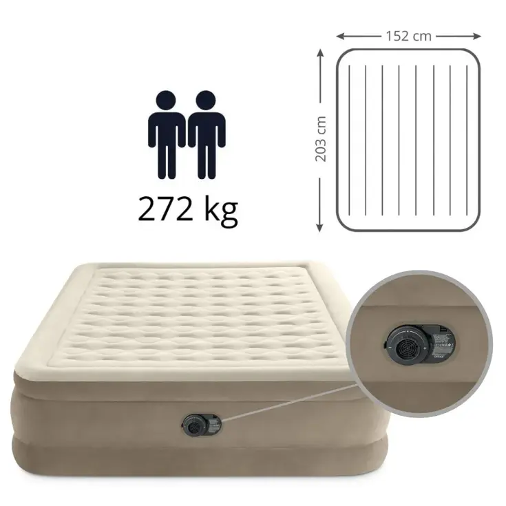 Luchtbed - Intex - 2P - 152x203 + Pomp