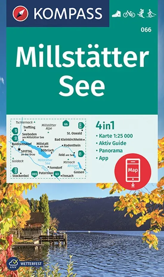 Wandelkaart WK066 Millstätter See