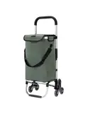 40L boodschappentrolley met trapwielen