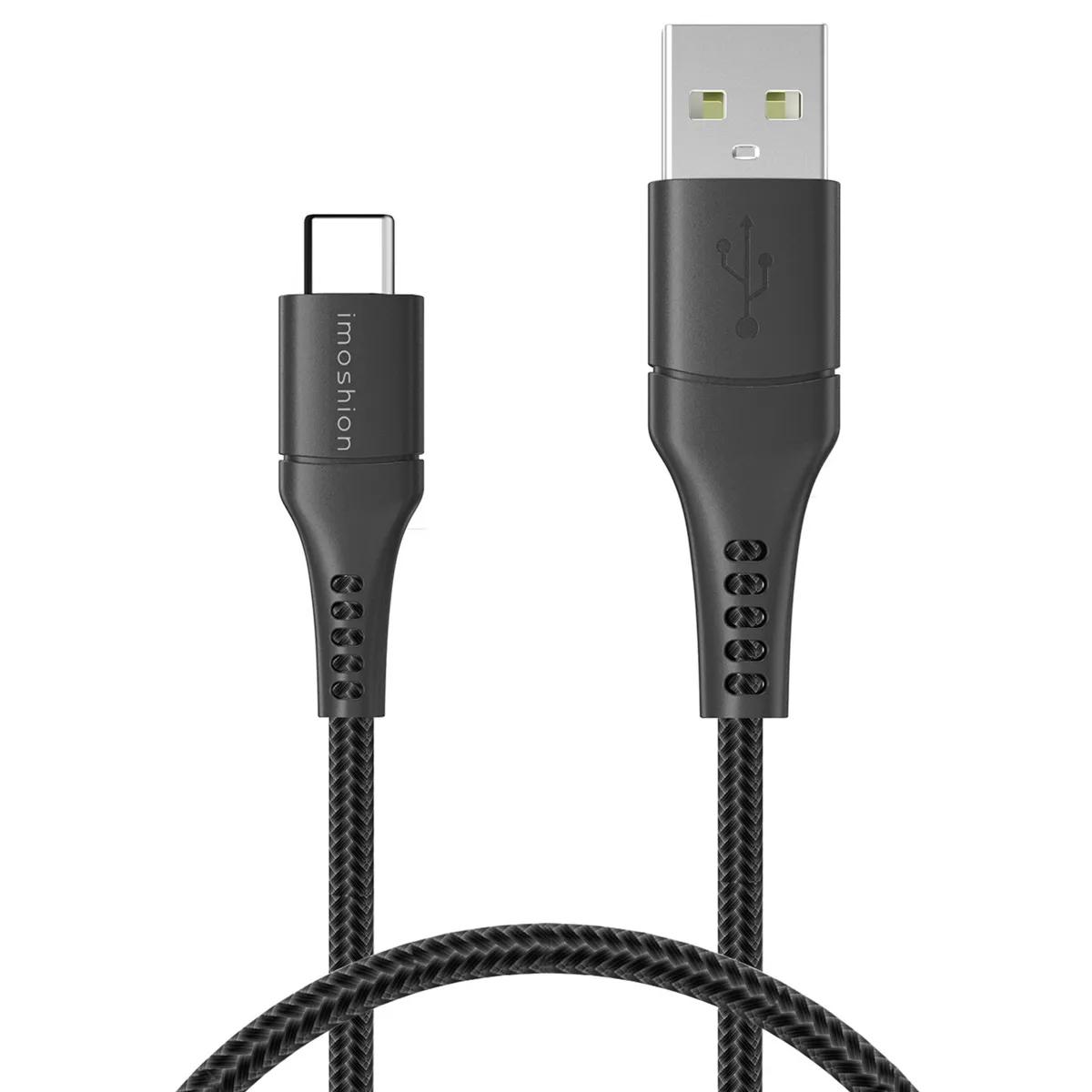 Imoshion  Braided USB-C naar USB kabel  Zwart main product image