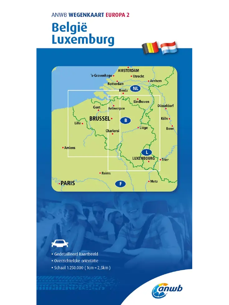 ANWB Wegenkaart België en Luxemburg